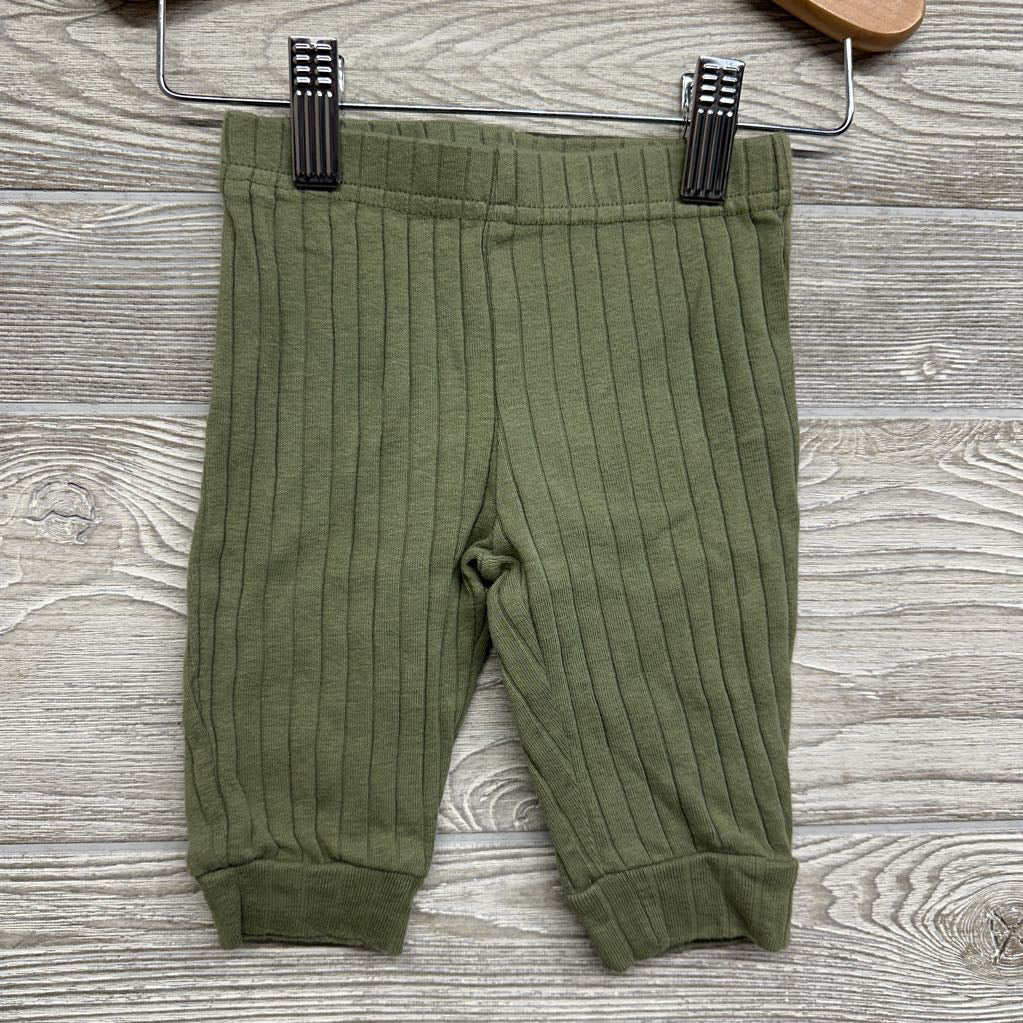 LS Ribbed Bodysuit W/ Hood & Pants 3-6M