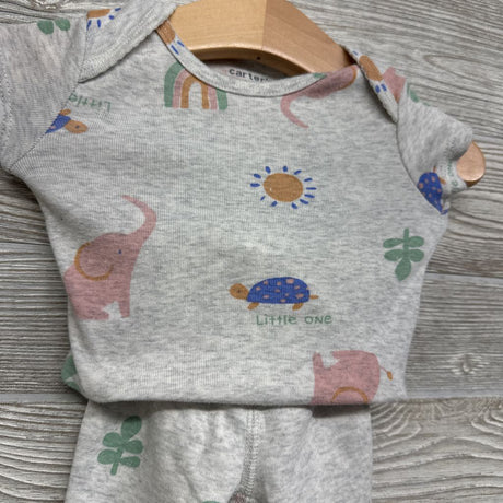 Bodysuit & Pants Elephants Turtles Little One 3M