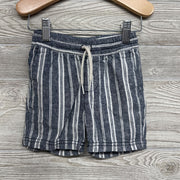 Pull On Drawstring Linen Blend Shorts Stripes 18-24M