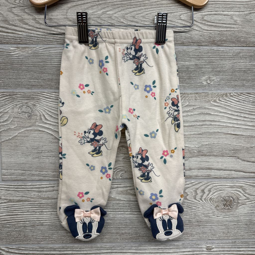 Bodysuit Never Stop Dreaming & Footed Pants Minnie Mickey 0-3M