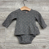 LS Waffle Knit Skirted Bodysuit & Leggings Dots 6M