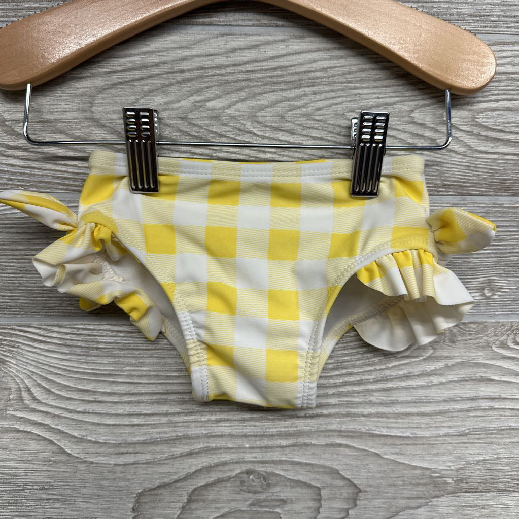 2 Pc Swimsuit Gingham Bows 12M