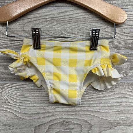 2 Pc Swimsuit Gingham Bows 12M