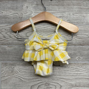 2 Pc Swimsuit Gingham Bows 12M