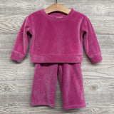 Ribbed Velour Sweater & Wide Leg Pants 12M