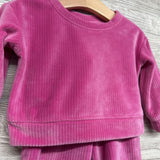 Ribbed Velour Sweater & Wide Leg Pants 12M