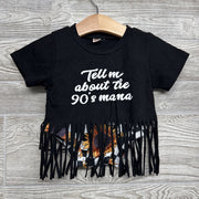 Tassel Shirt Tell Me About The 90's Mama & Checker Bummies W/ Headwrap Stripes 18M