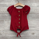 Puff Sleeve Shirt Buttons & Ruffle Shorts Animal Print 2T