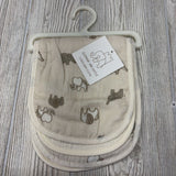 NEW 3 Pk Burp Cloths Elephants