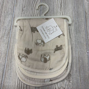 NEW 3 Pk Burp Cloths Elephants