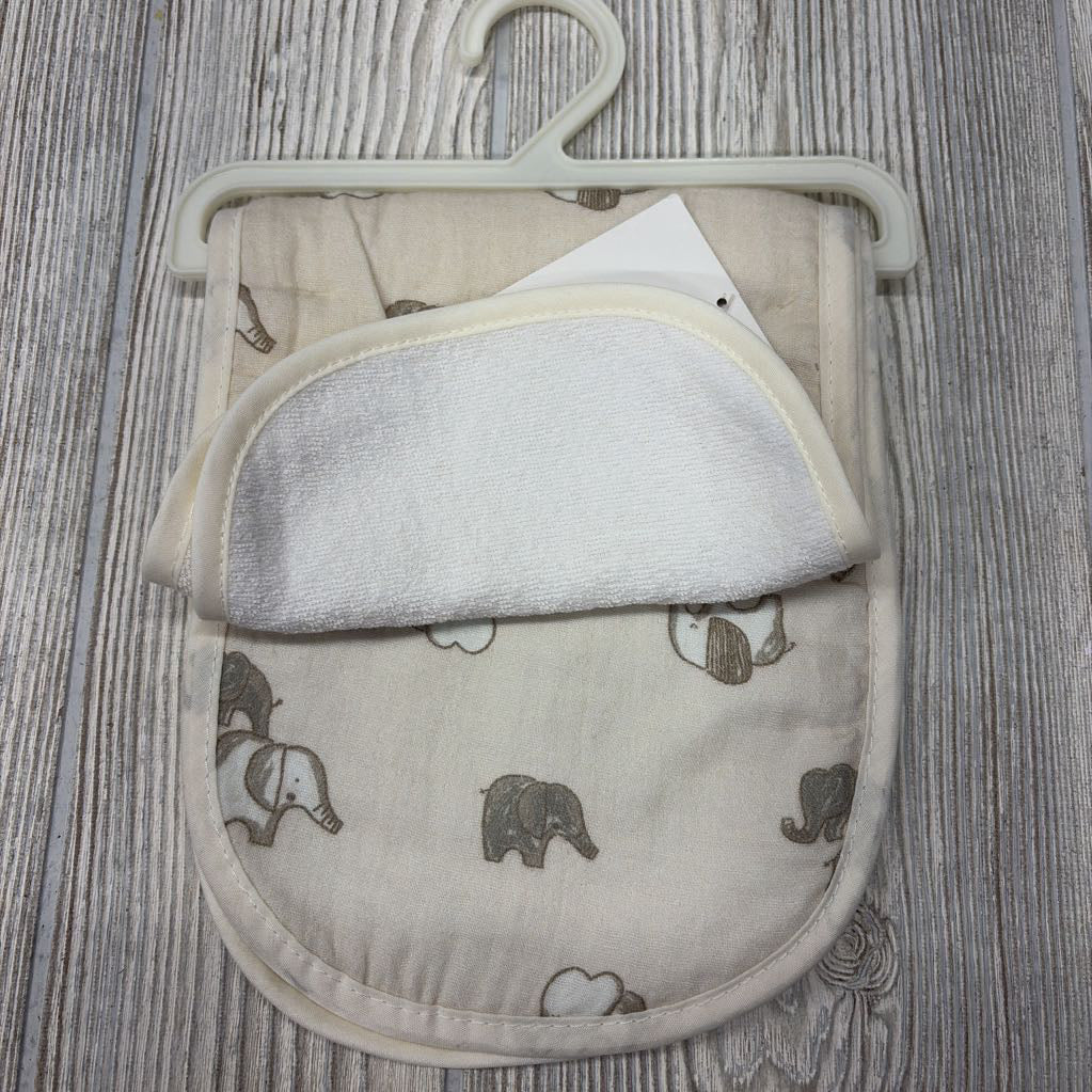 NEW 3 Pk Burp Cloths Elephants
