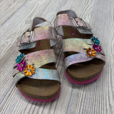 Footbed Sandals Flowers