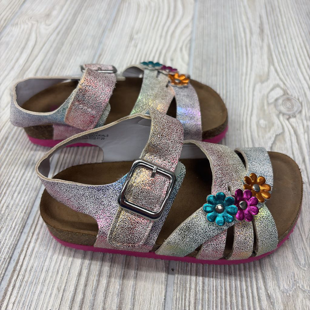 Footbed Sandals Flowers