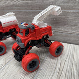 4 Pk Push & Go Fire Rescue Trucks