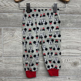 2 Pc PJs Stripes Curious Surprised Mickey Mouse 12M