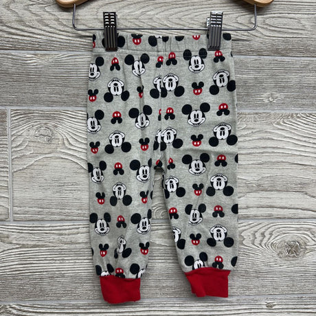 2 Pc PJs Stripes Curious Surprised Mickey Mouse 12M