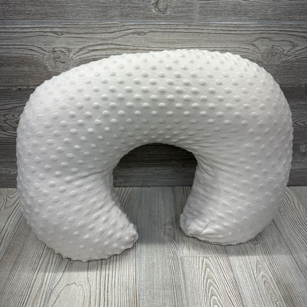 Nursing Pilllow W/ Minky Dot Cover