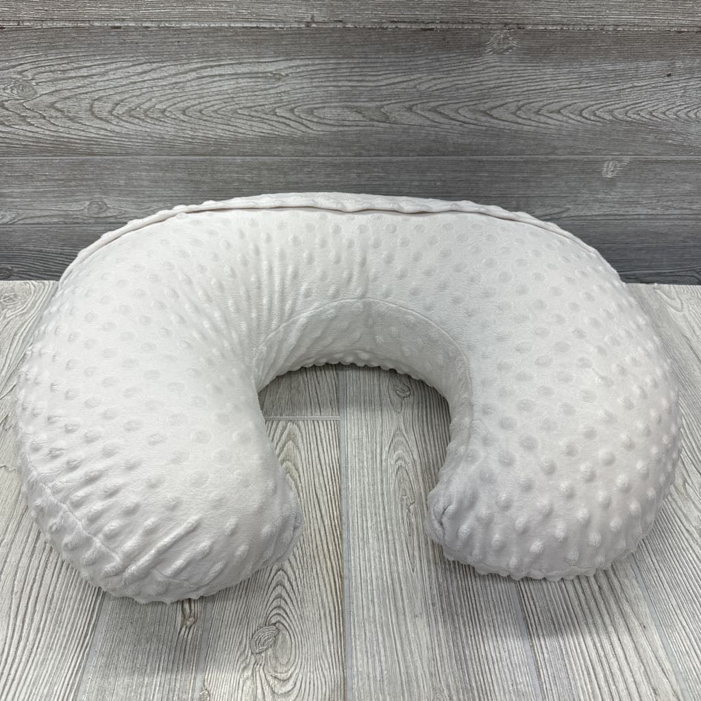 Nursing Pilllow W/ Minky Dot Cover