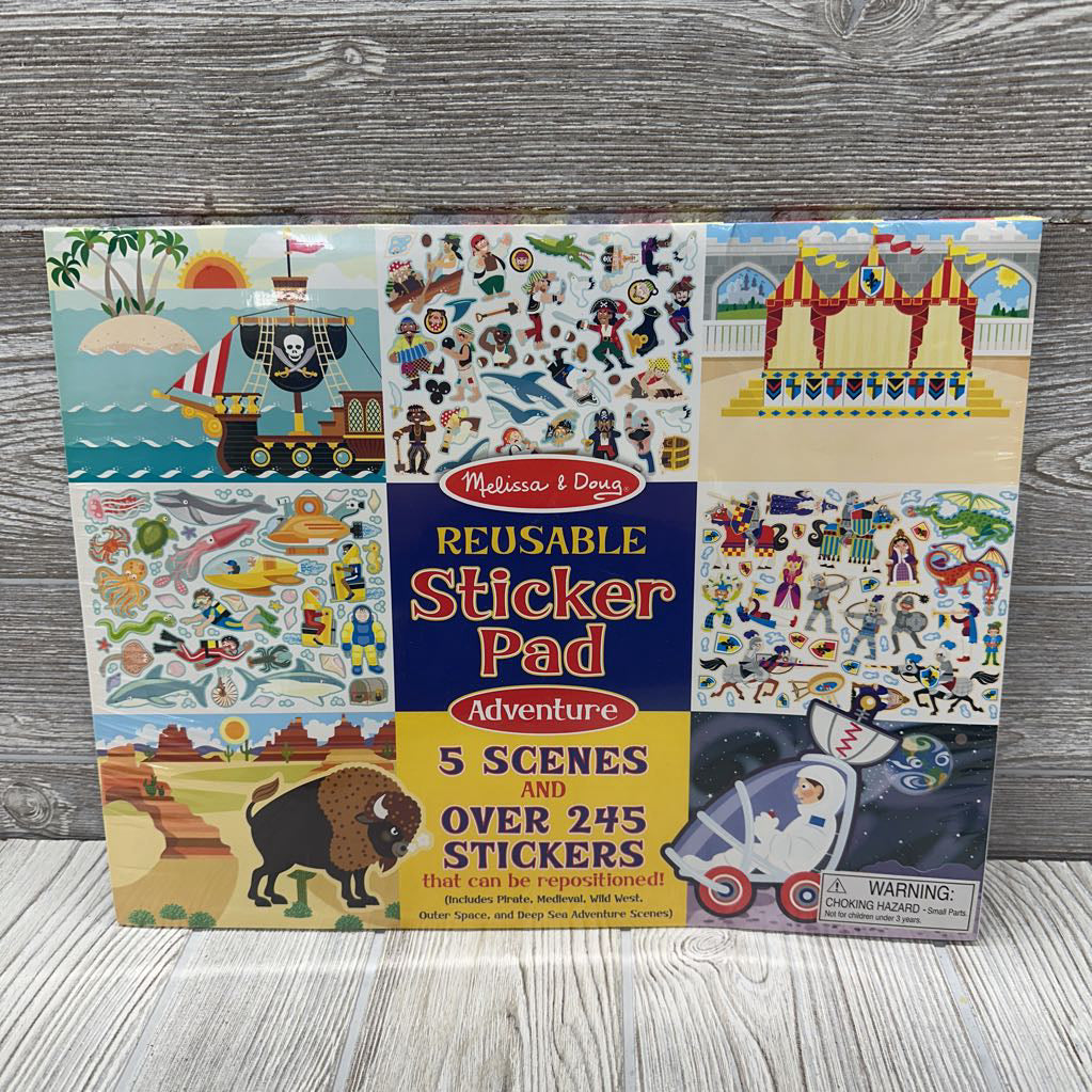 NEW Reusable Sticker Pad Adventure