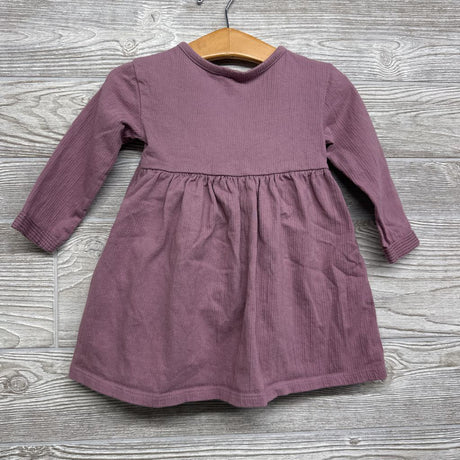 Ribbed LS Dress Buttons 18M