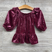 Velour Peplum Shirt 2t