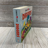 Dinos Love Diggers Board Book