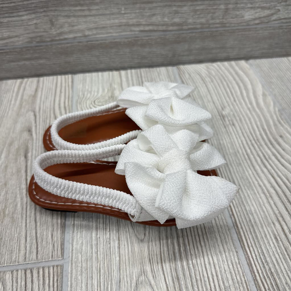 Nw/oT Sandal Flats Big Bow 8c