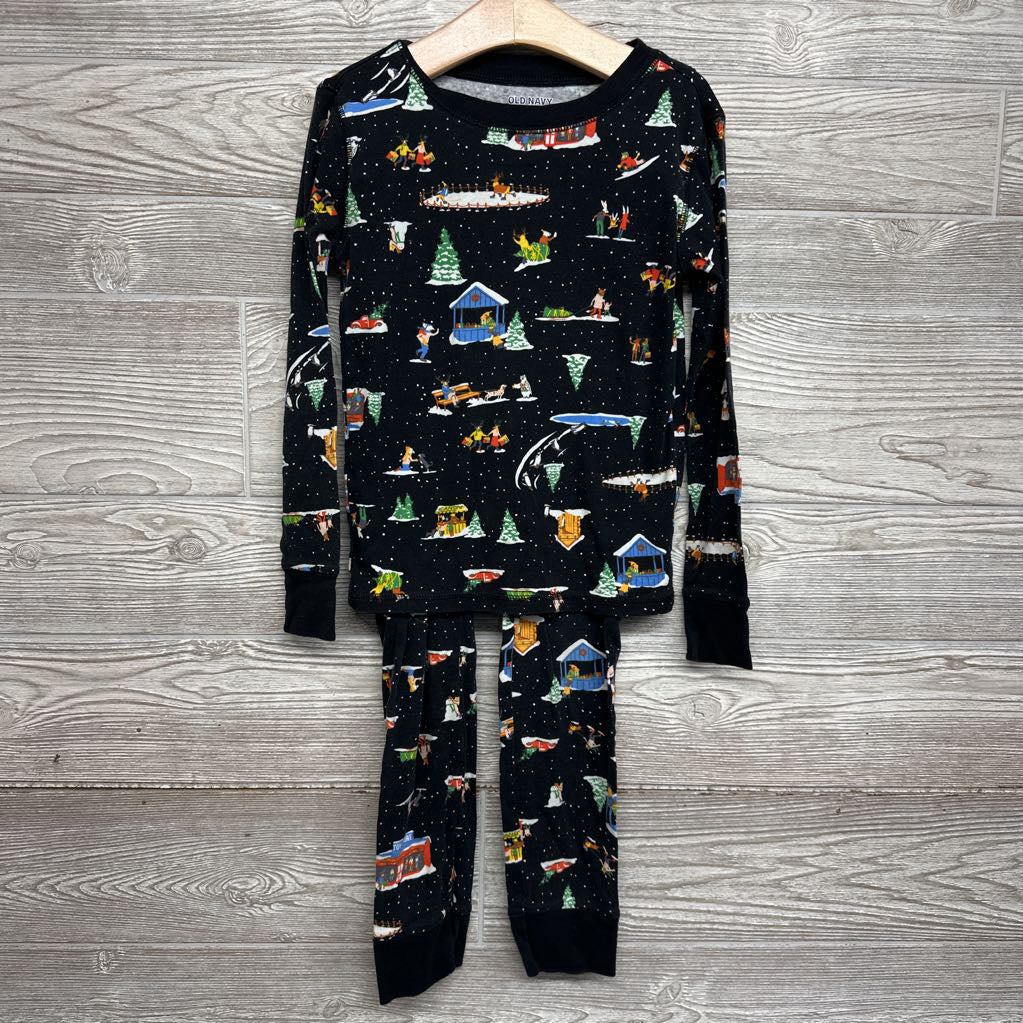 2 Pc LS PJs Dots Ice Skating 8