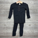 LS Bamboo Henley Shirt & Fold Over Pants 12-24M