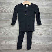 LS Bamboo Henley Shirt & Fold Over Pants 12-24M