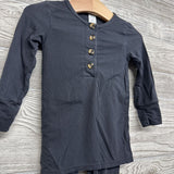 LS Bamboo Henley Shirt & Fold Over Pants 12-24M