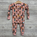 2 Pc LS Bamboo PJs Pineapples 18-24M *