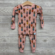 2 Pc LS Bamboo PJs Pineapples 18-24M *