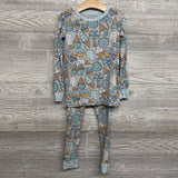 2 Pc LS Bamboo PJs Ice Cream Cones Donuts 7-8 *
