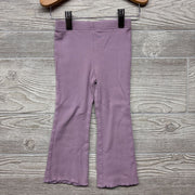 Ribbed Flare Pants Lettuce Trim 3T