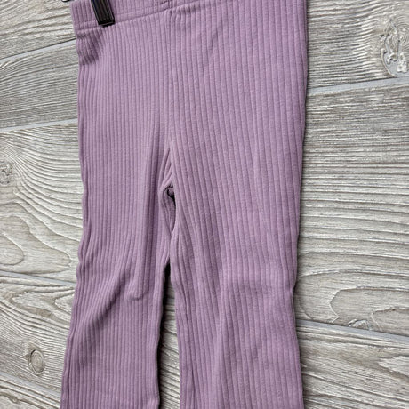 Ribbed Flare Pants Lettuce Trim 3T