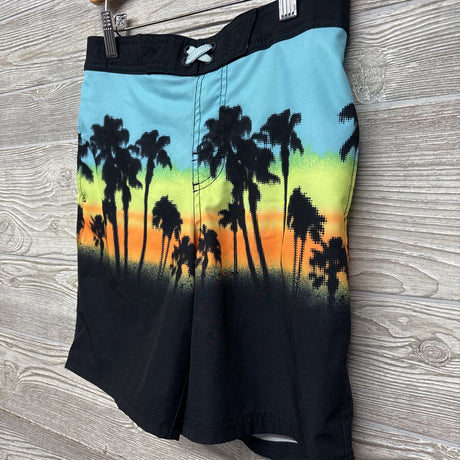 Swim Trunks Palm Tree Sunset 10-12