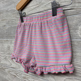 Ribbed Shorts Stripes Ruffle Trim 3T