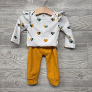 LS Bodysuit Hearts & Pants 3-6M