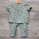 French Terry Shirt & Pants Squares 3-6M
