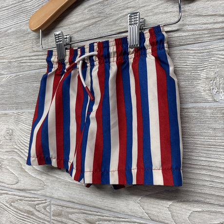 Drawstring Swim Trunks Stripes 6-9M