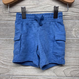 French Terry Cargo Shorts Dinosaurs Skateboarding 6-9M