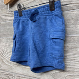 French Terry Cargo Shorts Dinosaurs Skateboarding 6-9M