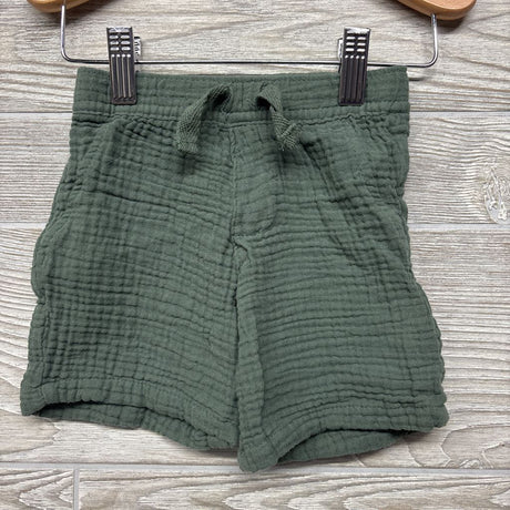 Button Up Gauze Shirt & Drawstring Shorts 12M