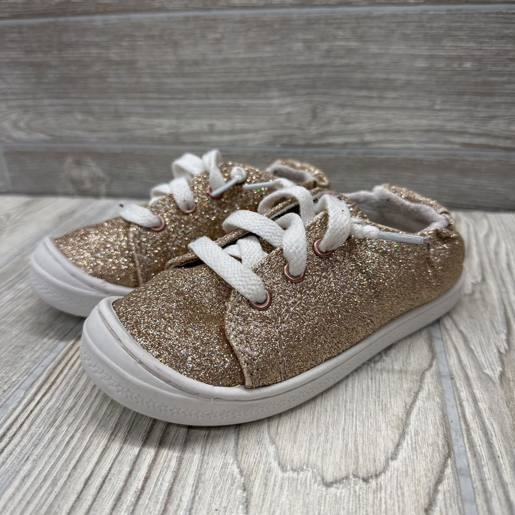 Glitter Slip On Shoes 9c