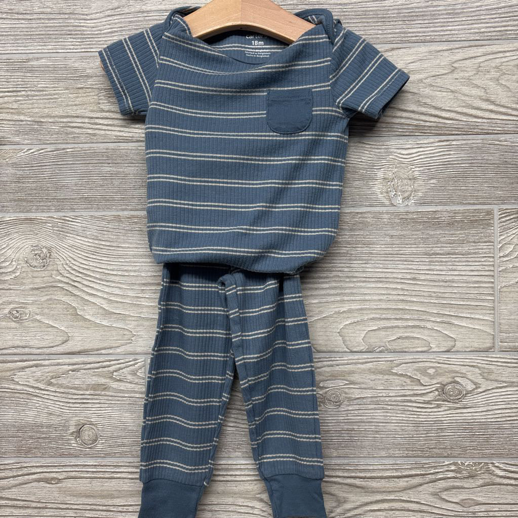 Ribbed Bodysuit & Pants Stripes 18M