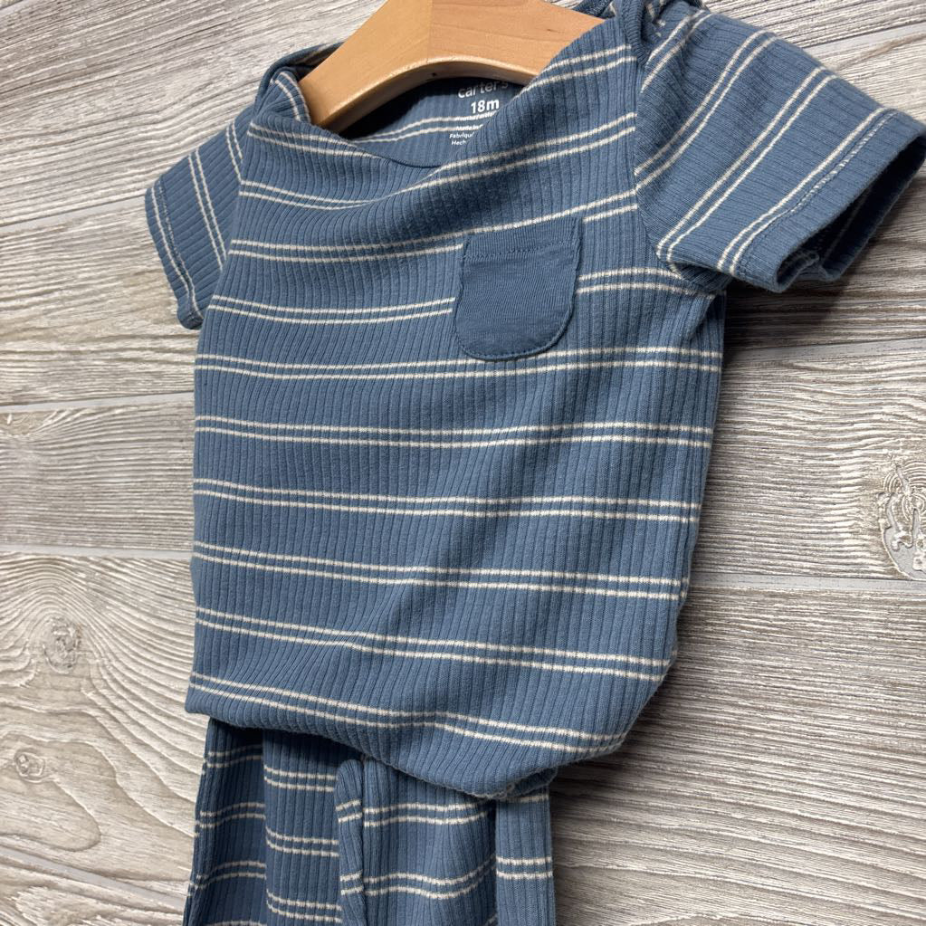 Ribbed Bodysuit & Pants Stripes 18M