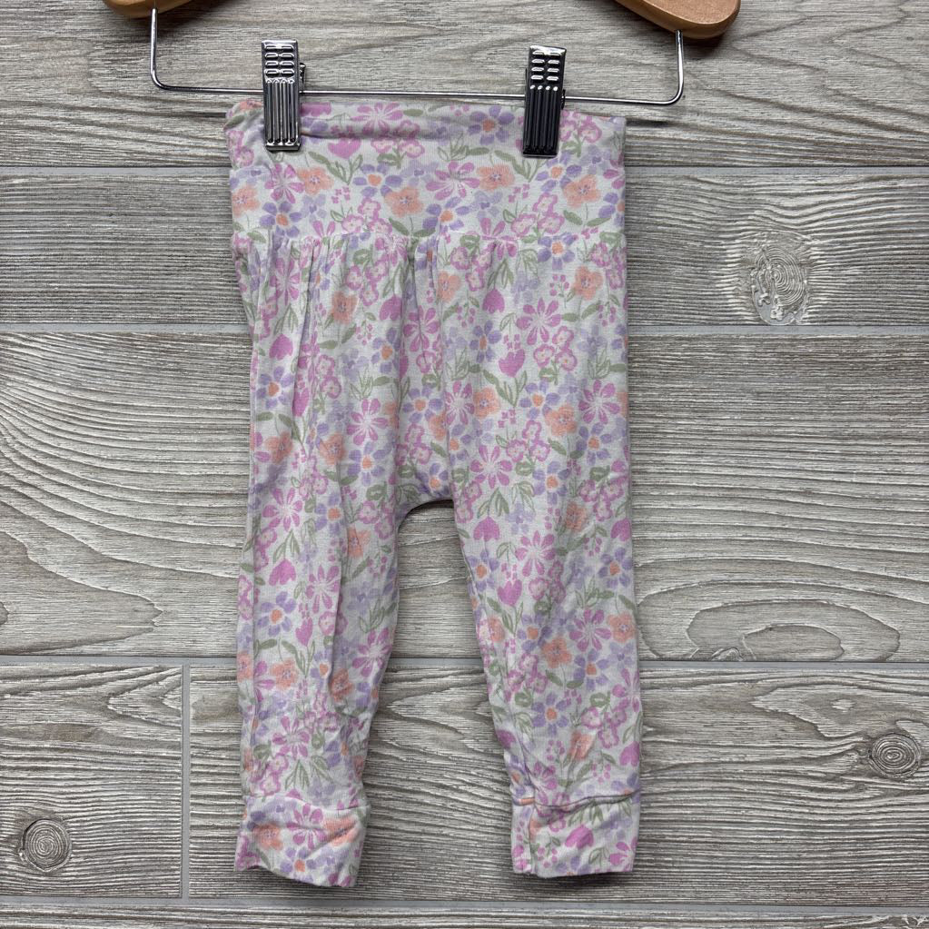 LS Bamboo Shirt & Pants Flowers 6M