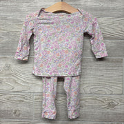 LS Bamboo Shirt & Pants Flowers 6M