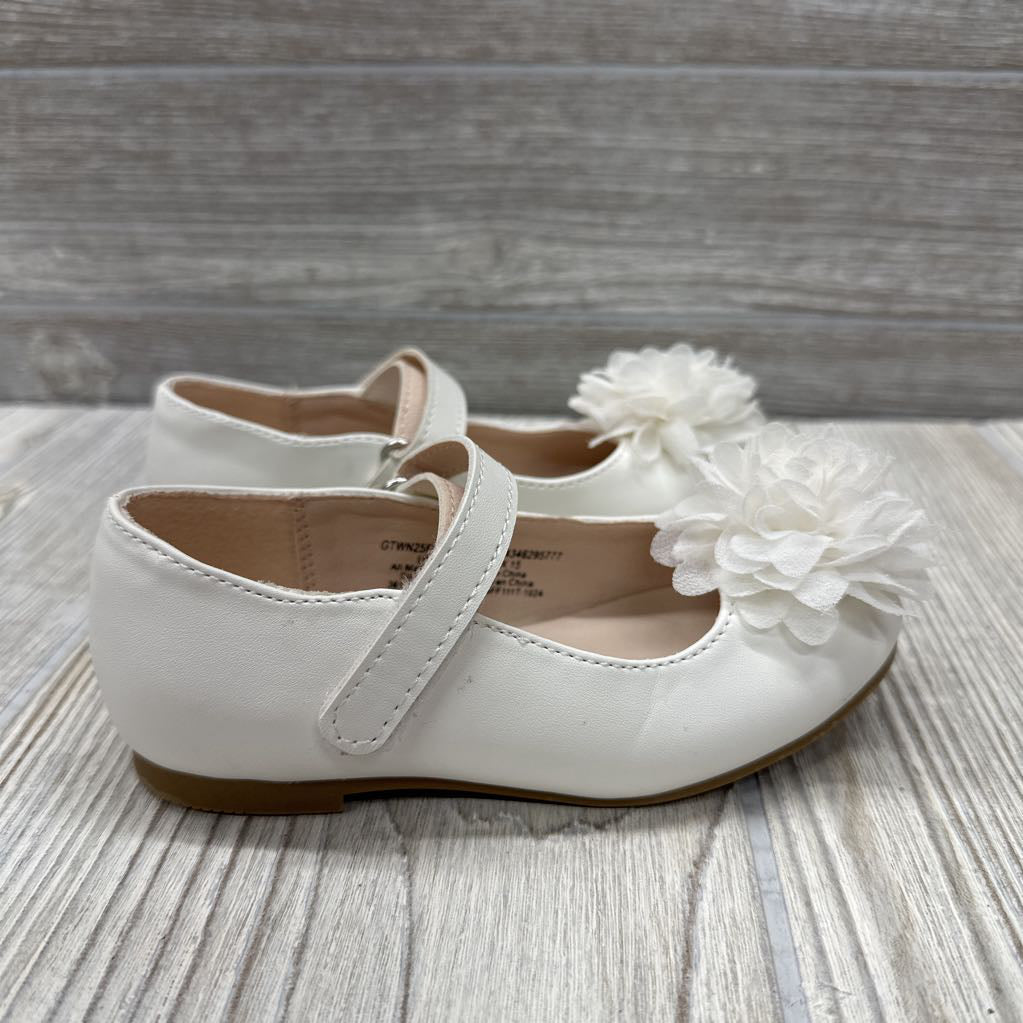 Velcro Flats Flower On Toe 8c